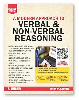 A Modern Approach to Verbal & Non Verbal Reasoning by R.S.Aggarwal