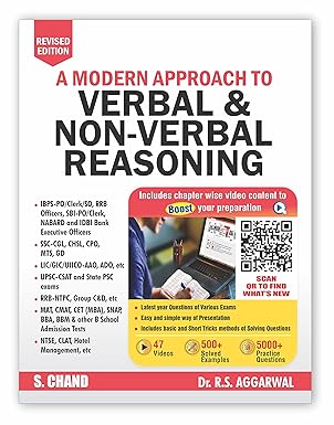A Modern Approach To Verbal & Non Verbal Reasoning